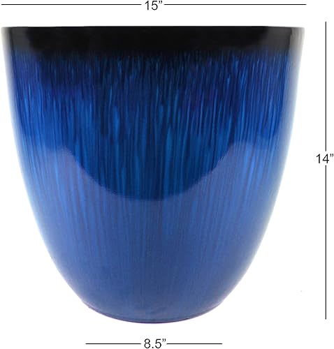 Vista 15 de Gardener Select EPR18-205 Huevo Maceta Flor Verde, 18