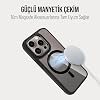 Babilden iPhone MagSafe ile Uyumlu Askeri Sınıfta Koruma Sararma Önleyici Çizilmeye Dirençli Sırt Manyetik Telefon Kılıfı (Siyah, iPhone 14 Pro Max)
