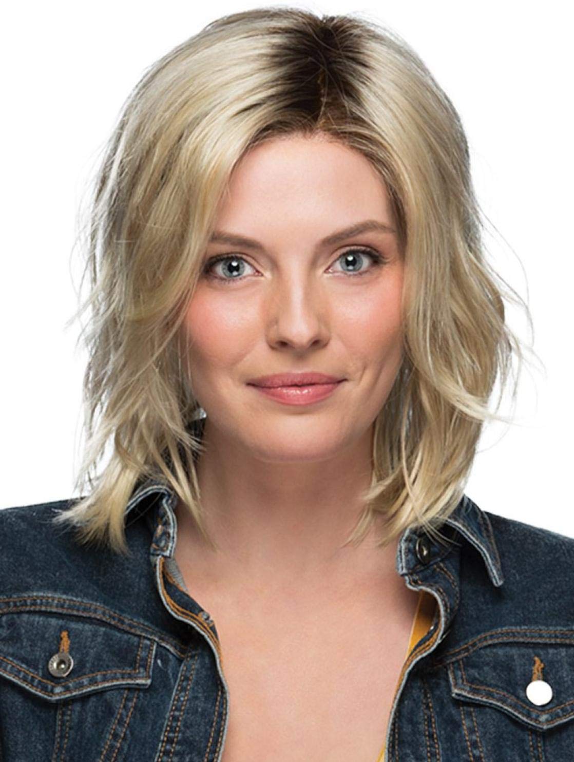 Bundle - 5 items: Mellow Wig by Estetica, Christy's Wigs Q & A Booklet, 2oz Travel Size Wig Shampoo, Wig Cap & Wide Tooth Comb - Color: RH12/26RT4