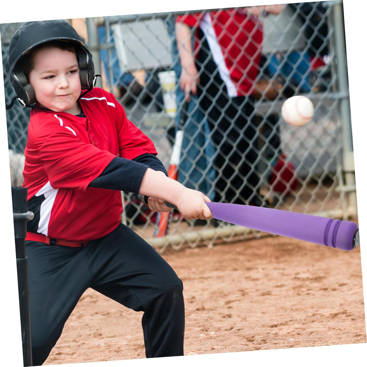 1Set Sponge Rubber Baseball Set for Fun Training with Ball for Outdoor Play Improves Motor Skills and Hand Eye Coordination for Ages