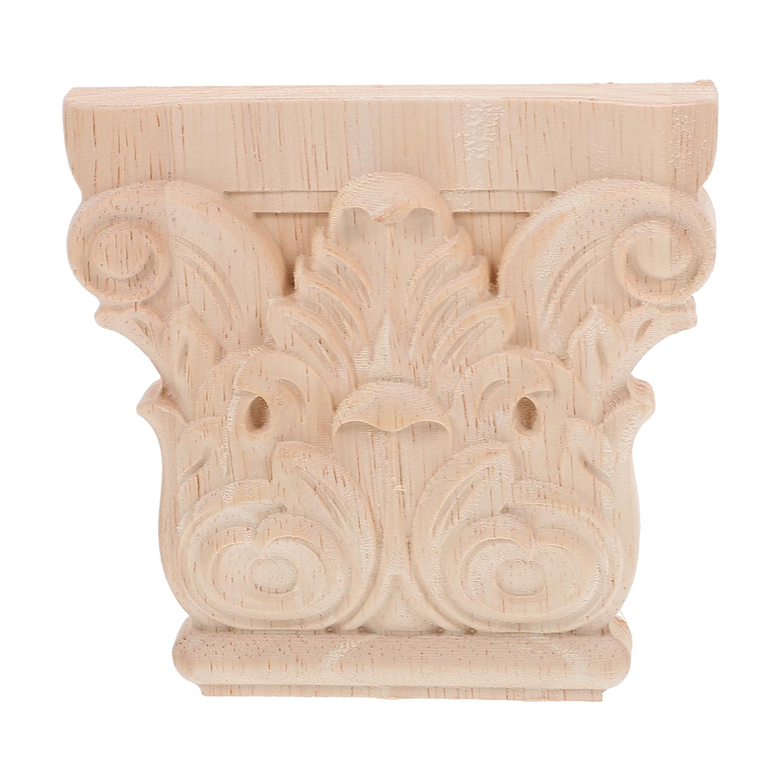 Amosfun Carved Wood Corbels Decorative Wooden Trim Furniture Appliques Furniture Decals Transfer Vintage Corbels Support Corbels for Corner Decor Transfers for Furniture Wood Carving Decal