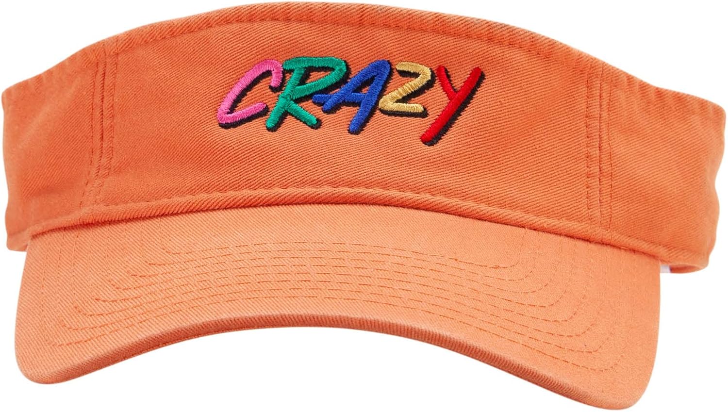 Crazy Embroidered Pro Style Cotton Twill Washed Visor
