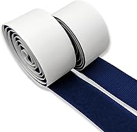 Vista 28 de Cinta de gancho y bucle de 1 pulgada de ancho, color gris oscuro, no adhesiva, 1 yarda de longitud, cinta de nailon gris, juego de sujetadores