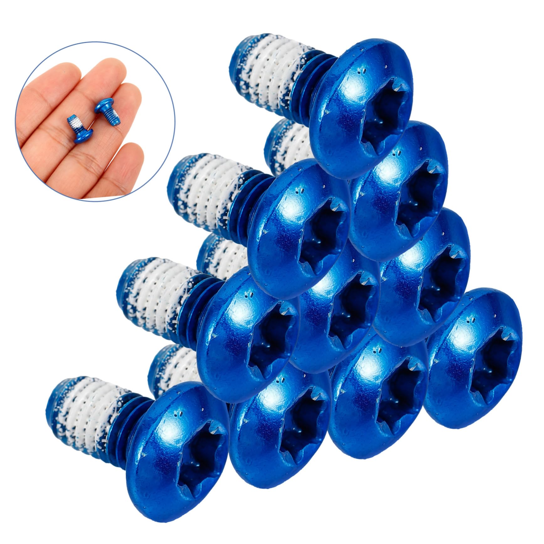 BESPORTBLE 2sets Brake Pad Screw Brake Pads Electric Bike Brake Disc Fixing Bolts Bicycle Supply Cycling Fixed Screws Bike Accessory Brake Disc Fixed Screws Bike Supply Stainless Steel 10pcs*2