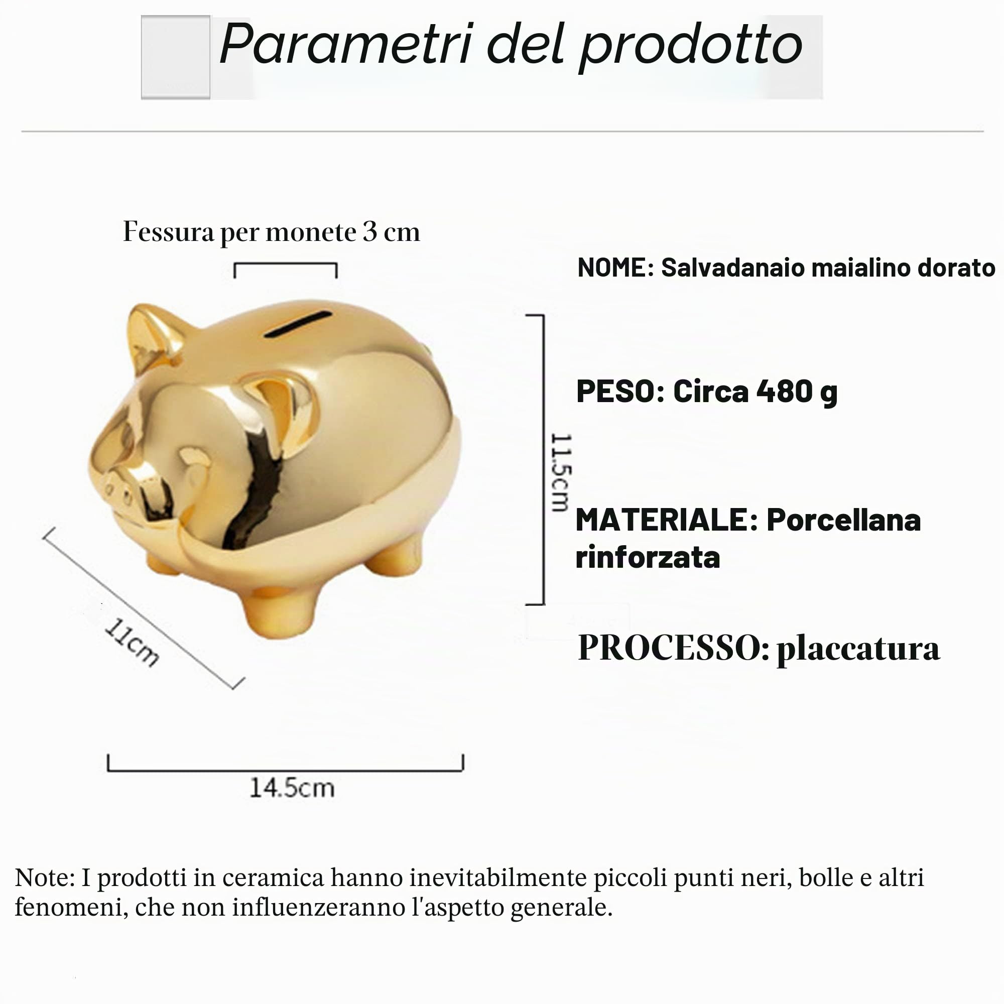 Salvadanaio a Forma di Maialino, Ceramiche Riutilizzabili per Vacanze, Digitale, Piggybank per Banconote, Decorare, Regalo per Bambini a Natale e Compleanni