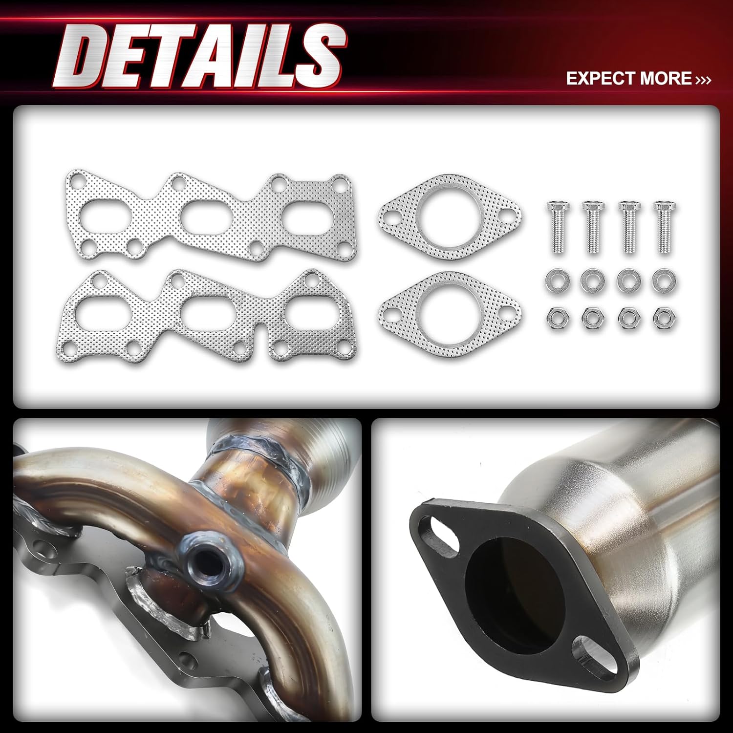 Catalytic Converter Kit Compatible with 2006-2007 Hyundai Sonata, Compatible with Kia Sedona 2006-2010 3.8L (EPA Compliant)