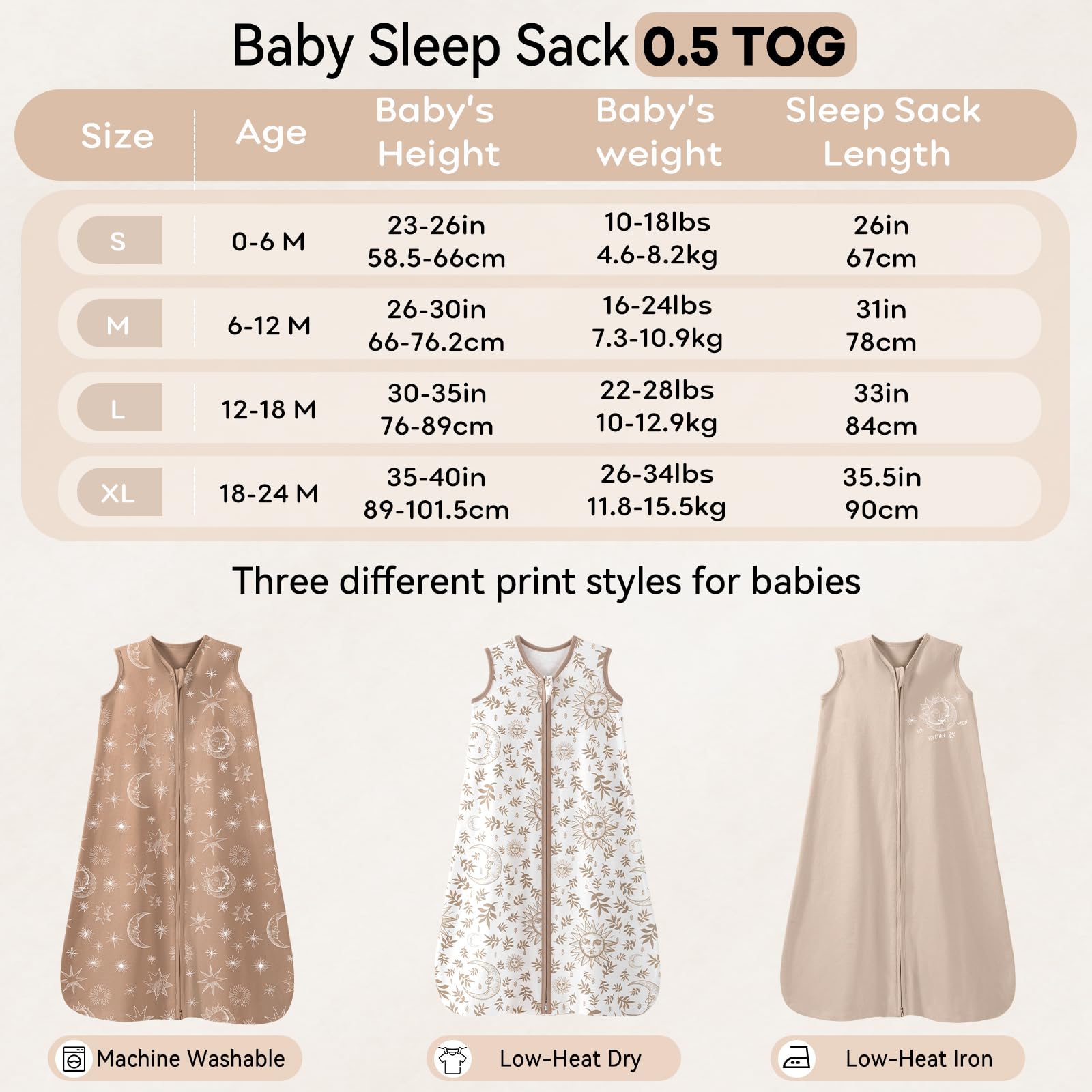 Unnivoll Baby Slaapzak Pasgeboren 0,5 Tog Slaapzak 3 Stuks 100% Katoen Baby Draagbare Deken voor Jongen Meisje Peuter 18-24 Maanden Grijs Groen Sterrenbeeld