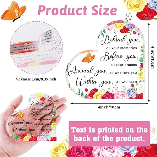 Miniatura 2 de Regalos de graduación universitaria de escuela secundaria para ella, él, corazón acrílico, regalos inspiradores de graduación, recuerdos de