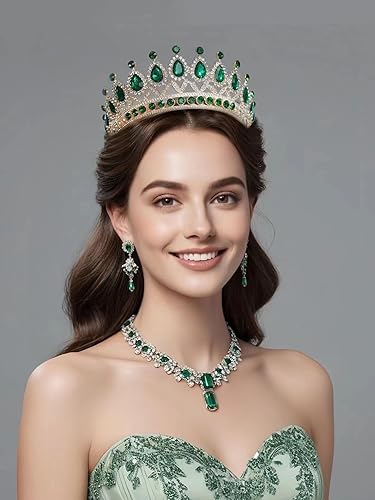 Miniatura 2 de Kamirola Tiaras Corona de Princesa para Mujeres Diademas de Cristal para Novia, Princesa para Boda y Fiesta (TR21)