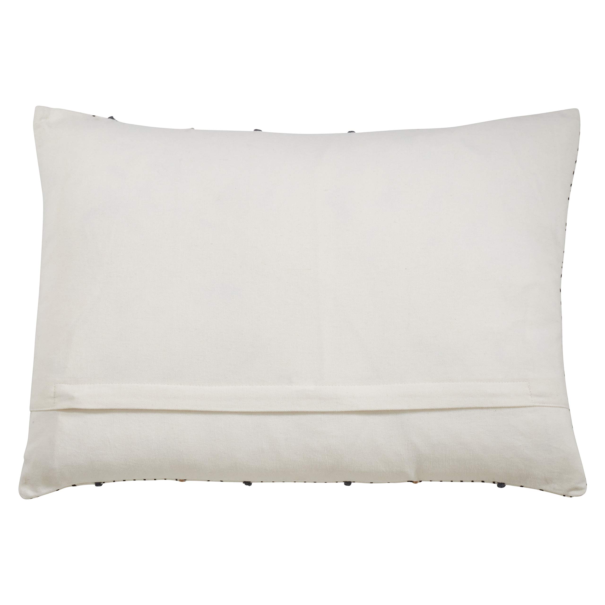 Occasion Gallery White African Mud Cloth Inspired Decorative Throw Pillow - Cover (Filling Not Included), 14