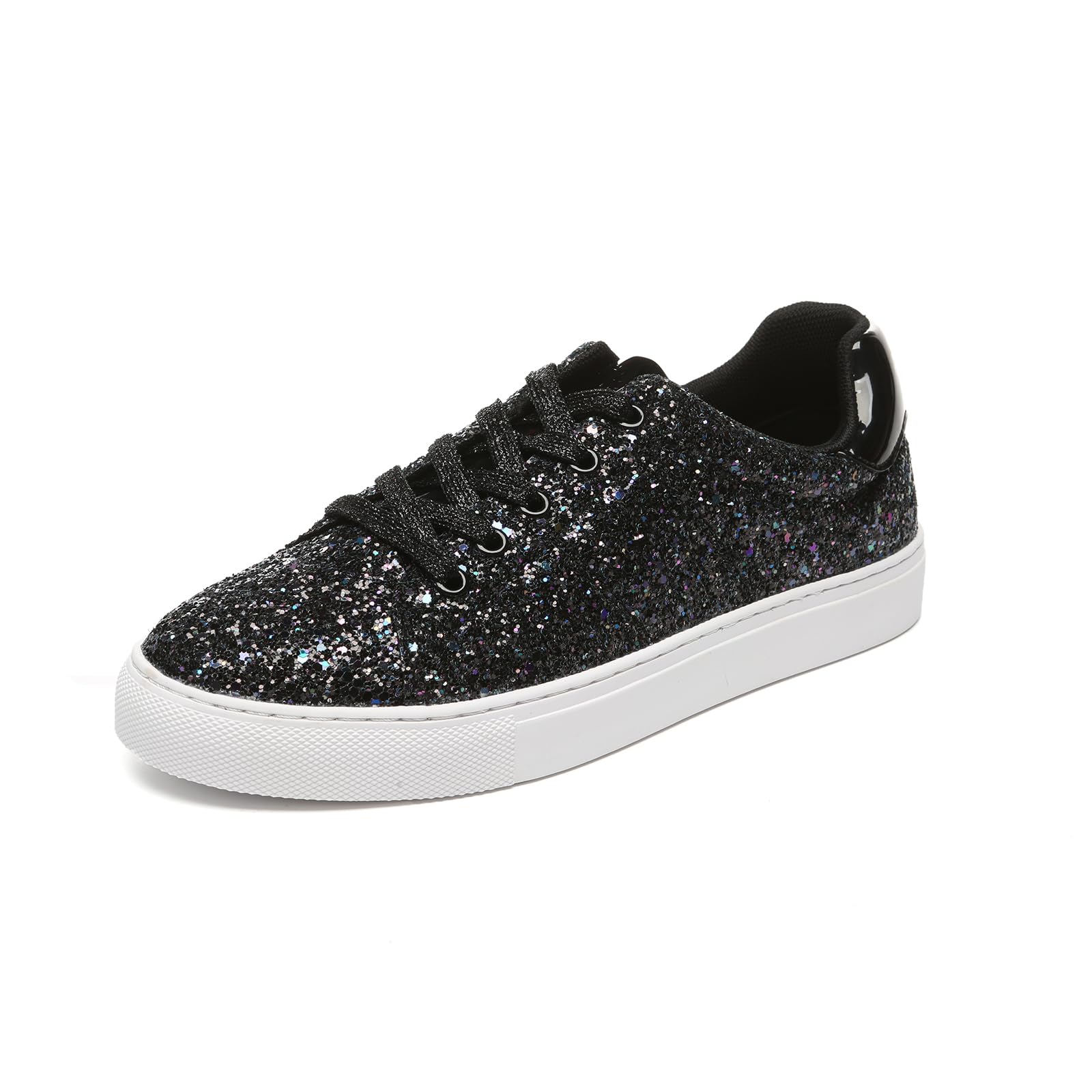 Bernal Women's Glitter Fashion Sneakers - Lightweight Sparkle Shoes for Bridal, Stage Performance, Travel, Birthday Parties with Non-Slip Sole and