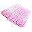 BTYMS 100 Pieces Disposable Lash Wands Eyelash Brushes with Crystal Handle Eyebrow Brushes Spoolies for Eyelash Extensions - Pink