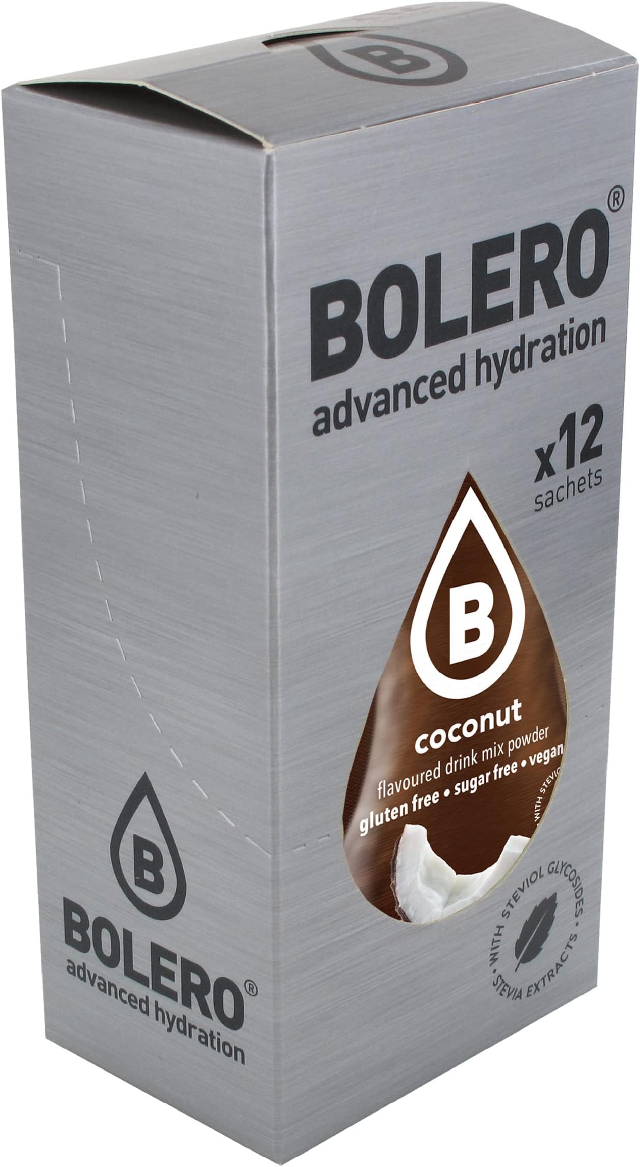Bolero- Sugar Free Drink Mix Packets Coconut Fruit Flavors | Powdered Flavored Water Packets | 36 Small Sachet On The Go Packets