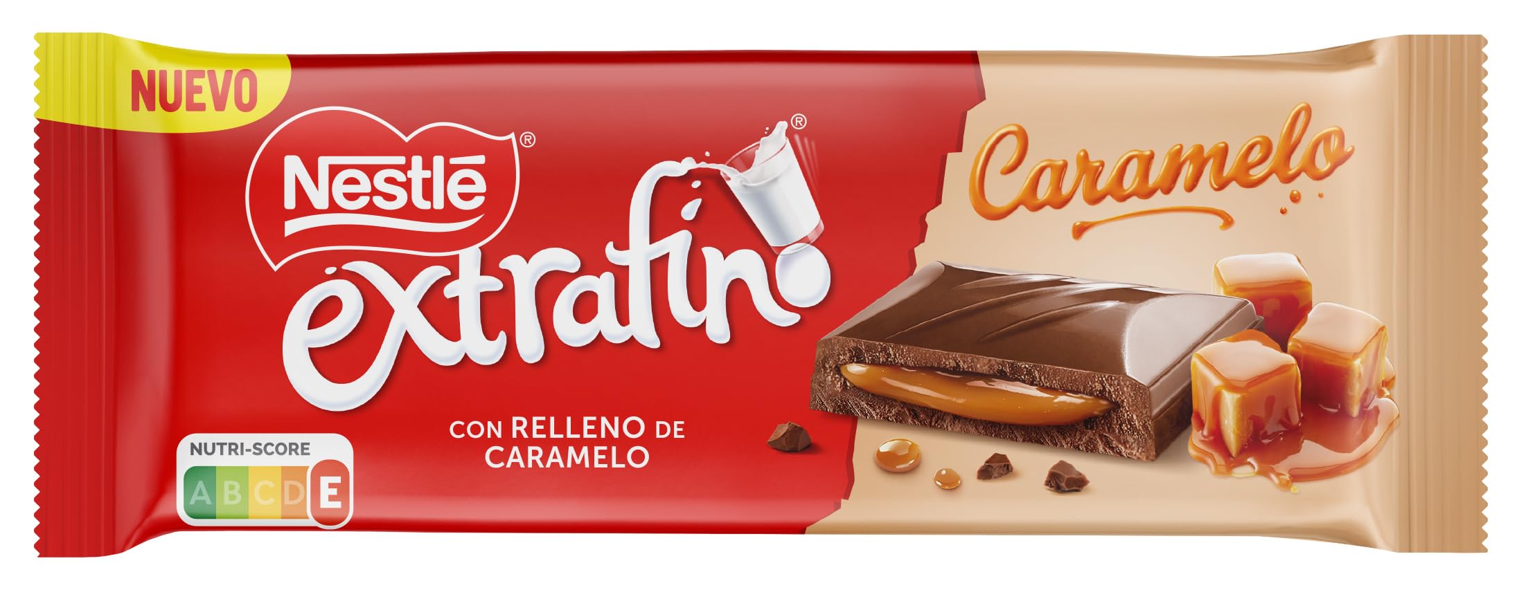 NESTLE EXTRAFINO chocolate con leche y Caramelo 25 tabletas de 84g