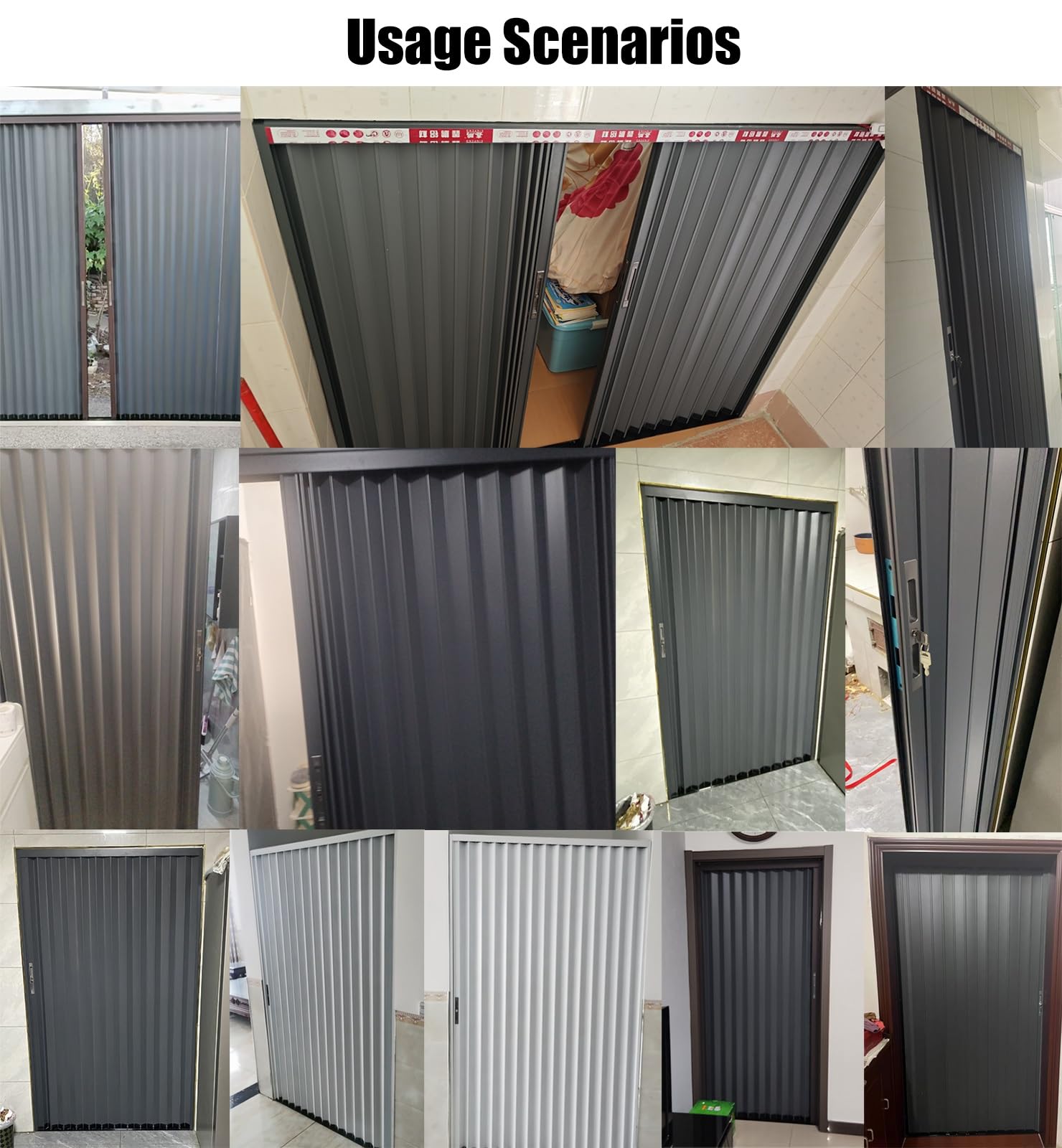 Harmonika, harmonijka, drzwi harmonijkowe, zamykane od wewnątrz, drzwi do komory z aluminiową płytką zaciemniającą, ze stopu aluminium, teleskopowe drzwi składane, ścianka działowa z zamkiem