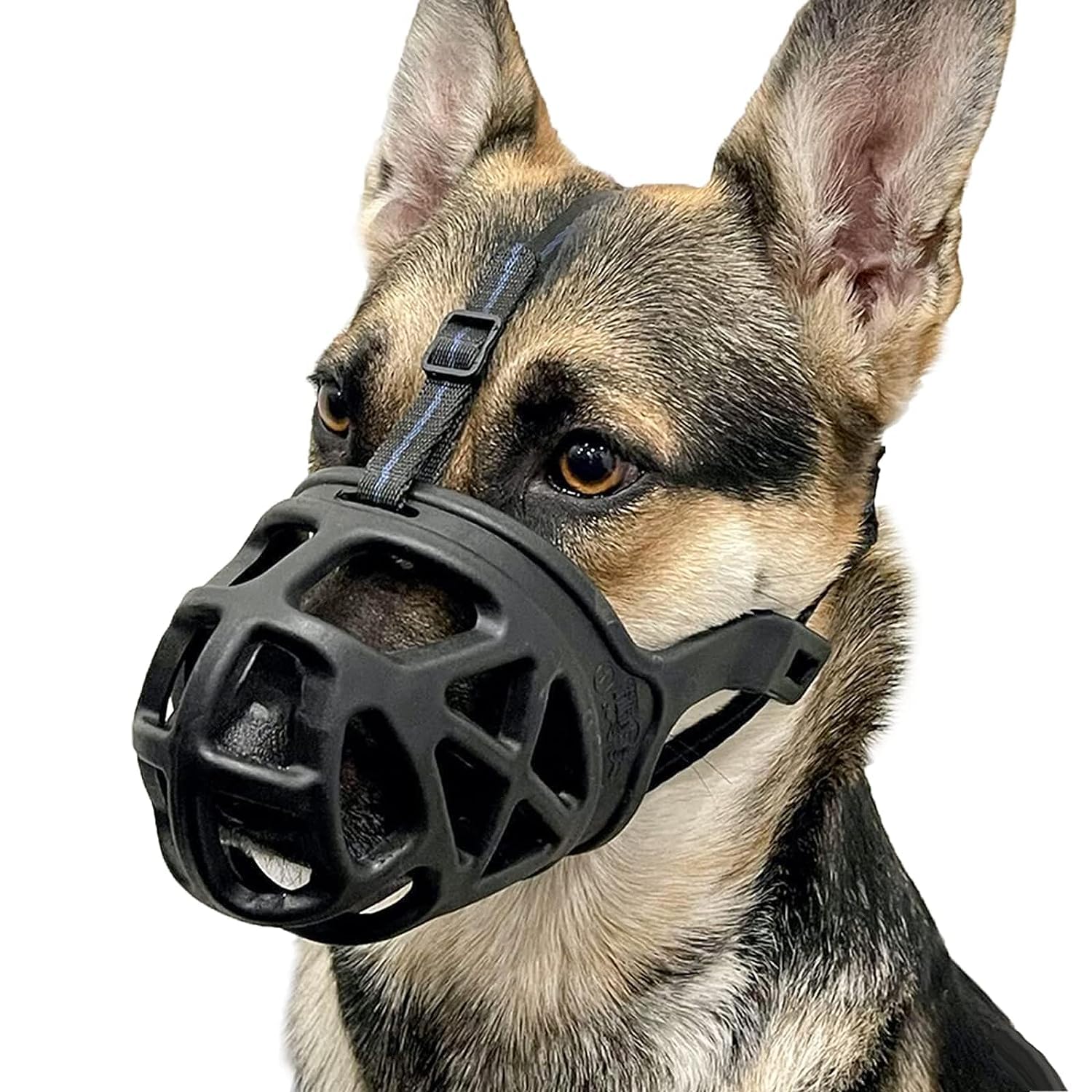 DRK Shopmart Rubber Muzzle Mouth Cover for Anti Biting Dog - Adjustable Pet Safety Strap Medium Strips Dog Muzzle (Black) (B0CKSSB9WG) Amazon Price History, Amazon Price Tracker