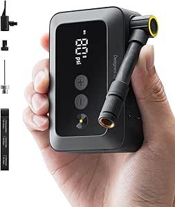 AUXITO Elektrische Fahrradpumpe 120PSI - Mini Kompressor Für Rad & E-Bike