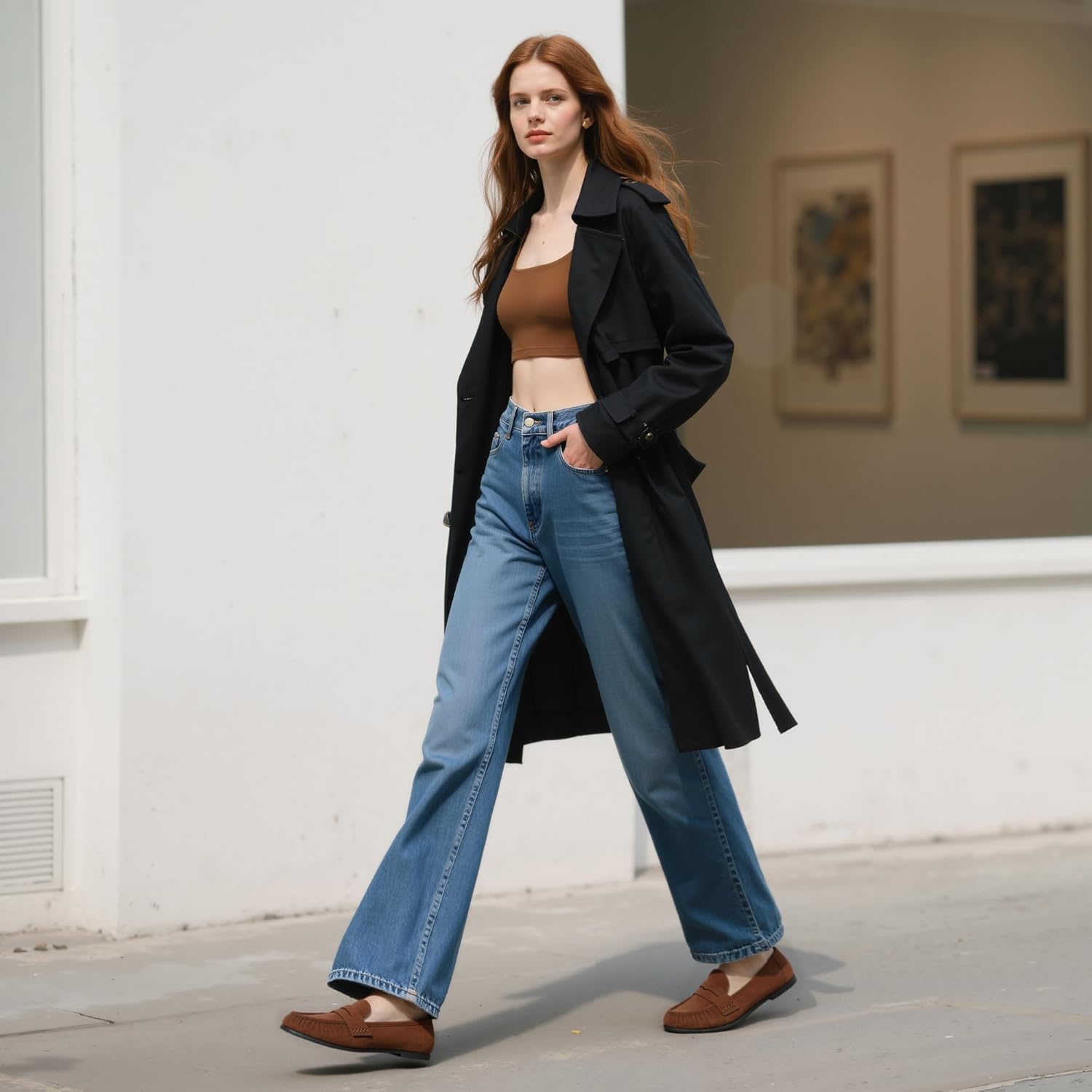 Penny Loafers for Women Flats Shoes Women Dressy Comfortable Moccasins Womens Slip ... - Image 5