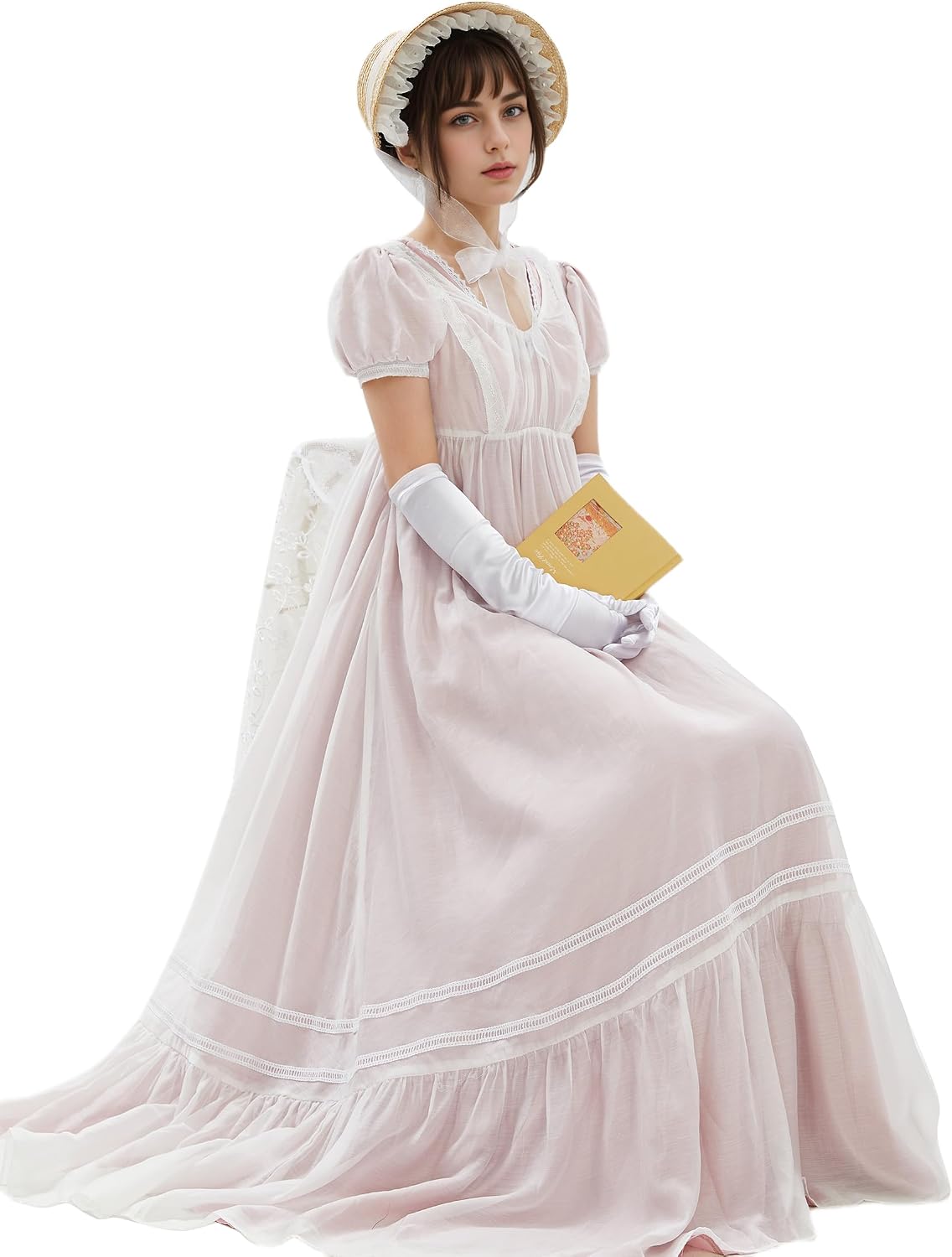 Regency Dresses for Women Vintage Ball Gown Dresses High Waistline Tea Party Dress Victorial Dress