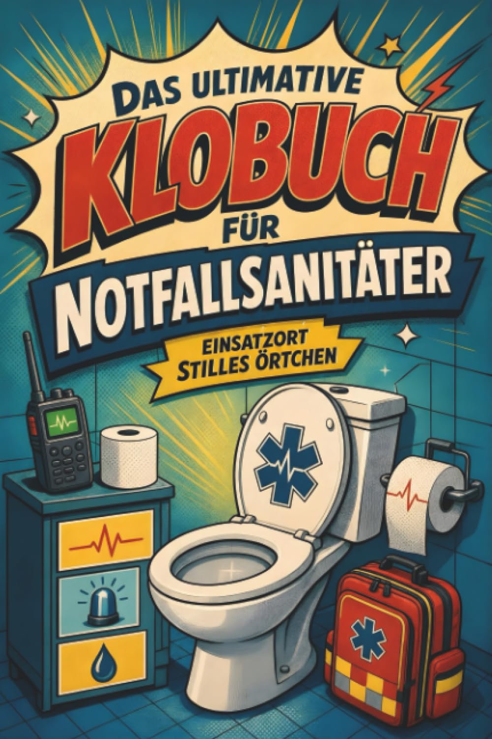 Das ultimative Klobuch für Notfallsanitäter: Einsatzort stilles Örtchen. Lustiges Geschenk für Fans von Rettungsdienst, Blaulicht und Einsatz