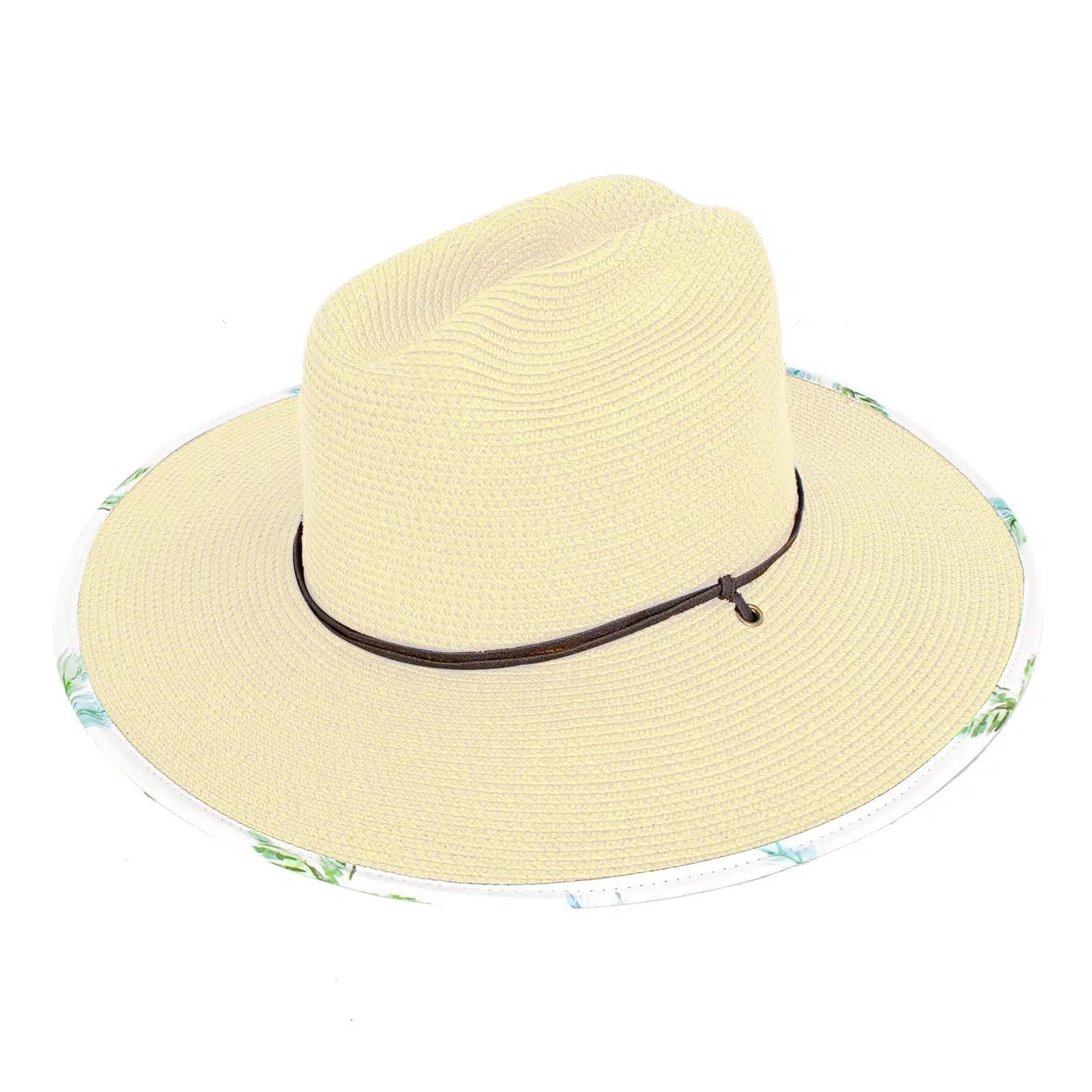 Peter Grimm Unisex Adult Thai Crushable Lifeguard Packable Summer Toyo Straw Western Hat with 4