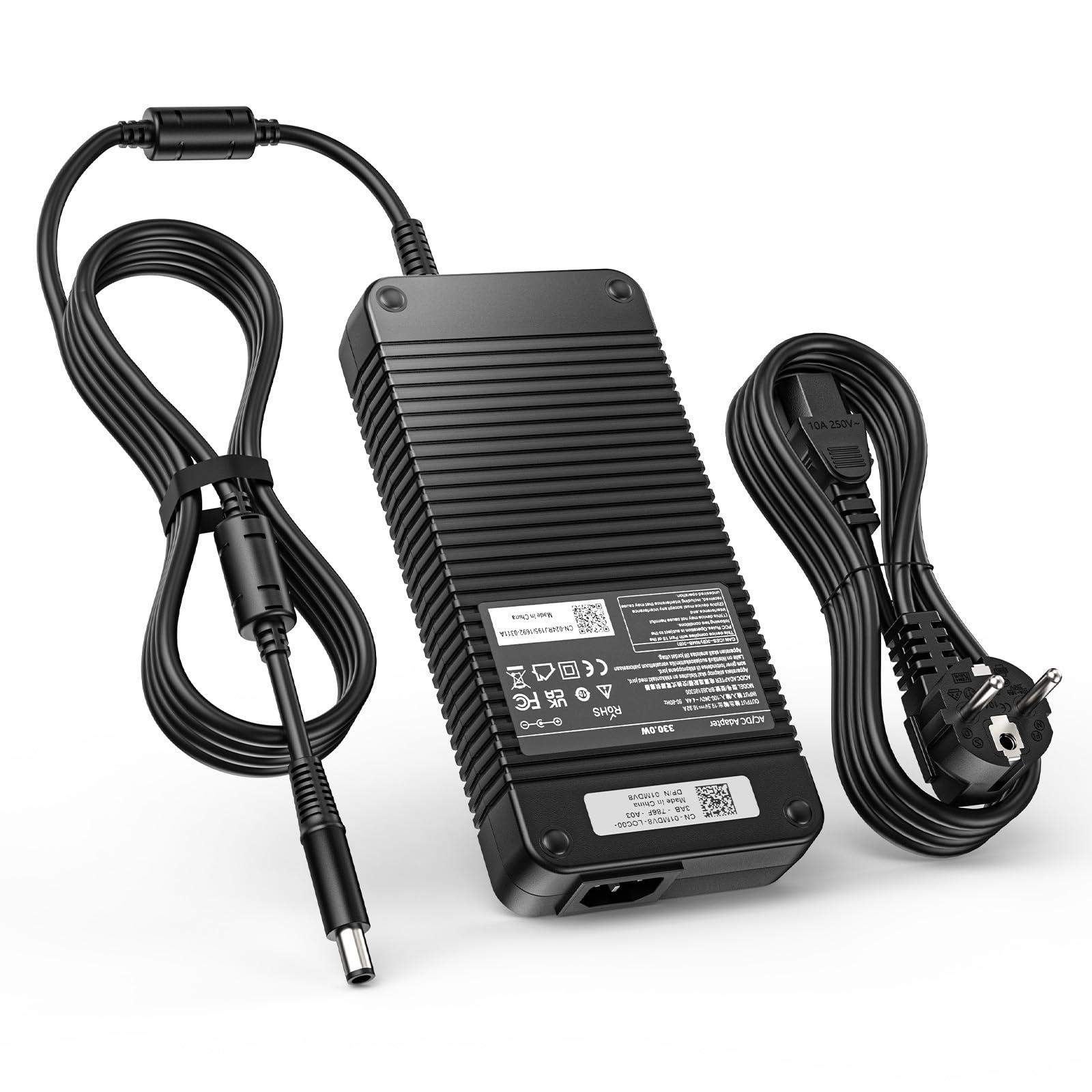 shefor Alimentatore 330w 19,5 V 16,9 A per DELL Alienware M17 M18X X17 X51 Area-51m G15 G16 5530 7630 7620 DA330PM190 LA330PM190 DA330PM111 LA330PM160 19.5V 16.92A Caricatore PC Portatile