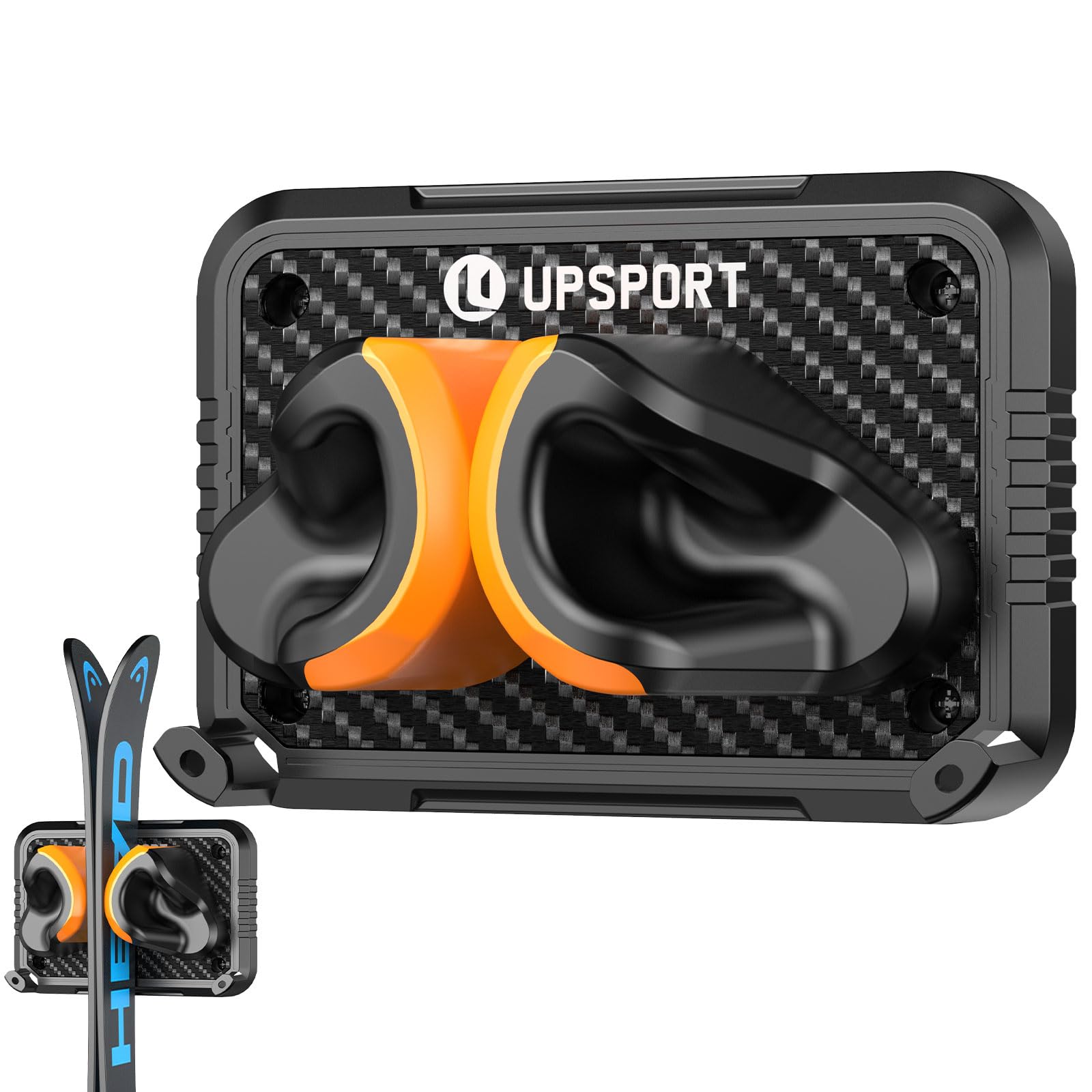 Estante de Pared para Esquí y Snowboard Compatible con Cualquier Modelo de Esquí y Snowboard Soporte de Pared de Esquí para el Hogar y el Garaje