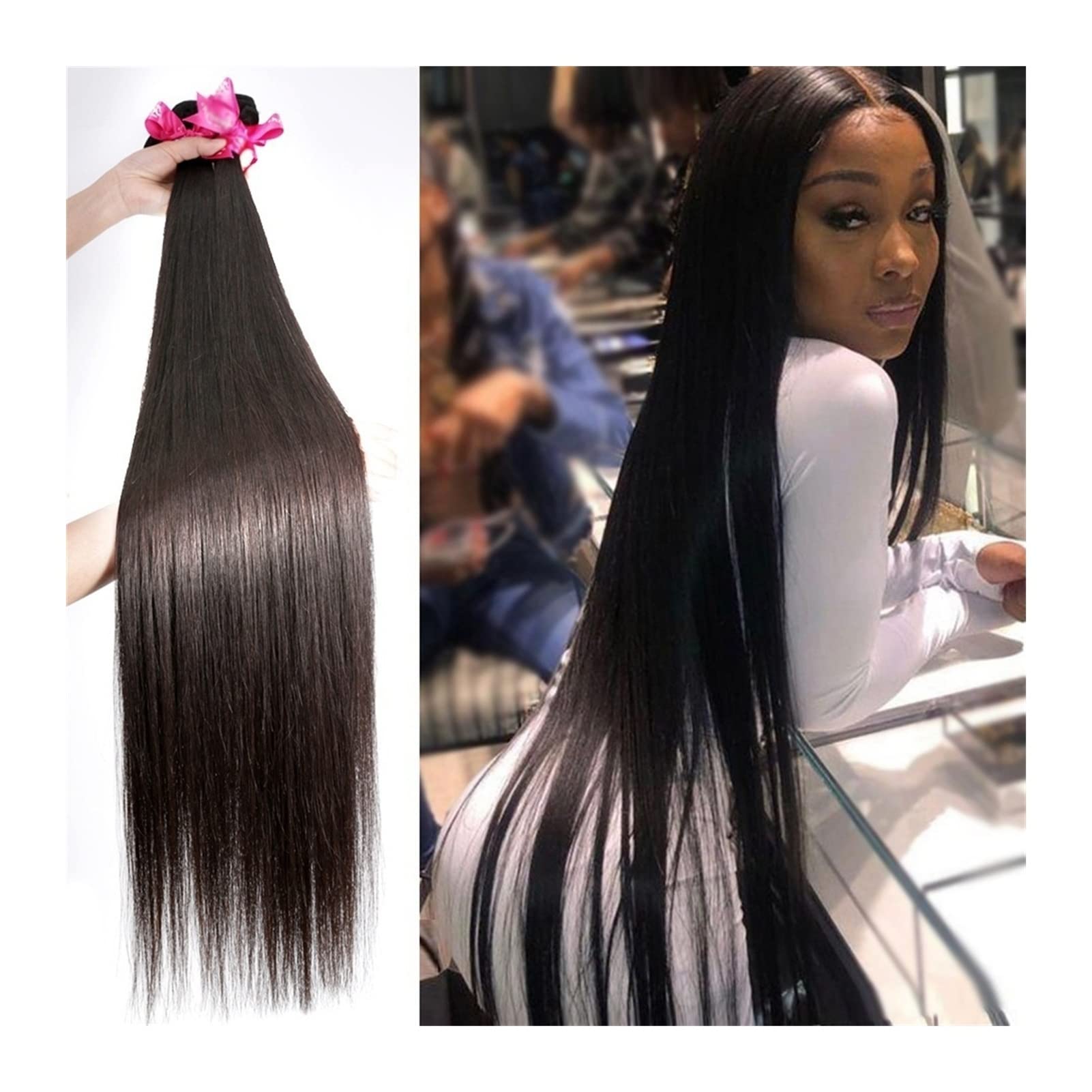 Amazon.com: zenglingliang Hair Bundles 8-38Inch Remy Brazilian Hair Weave  Human Hair Bundles 3Pcs Straight Bundles Bone Straight Hair Natural Color  Human Hair Extension Double Weft Hair Extensions : Beauty & Personal Care