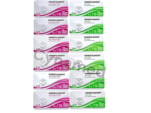 Miniatura 7 de Premium Practice Sutures Sutures Thread with Needle 24 Mixed 203040  for MedicalNursing Veterinary Students Suture Training  Suture Kit Companion