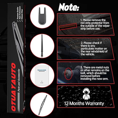 Miniatura 8 de Kit de limpiaparabrisas trasero de repuesto para HONDA CRV CR-V 2007-2011  OTUAYAUTO - Juego completo de limpiaparabrisas trasero OTUAYAUTO piezas