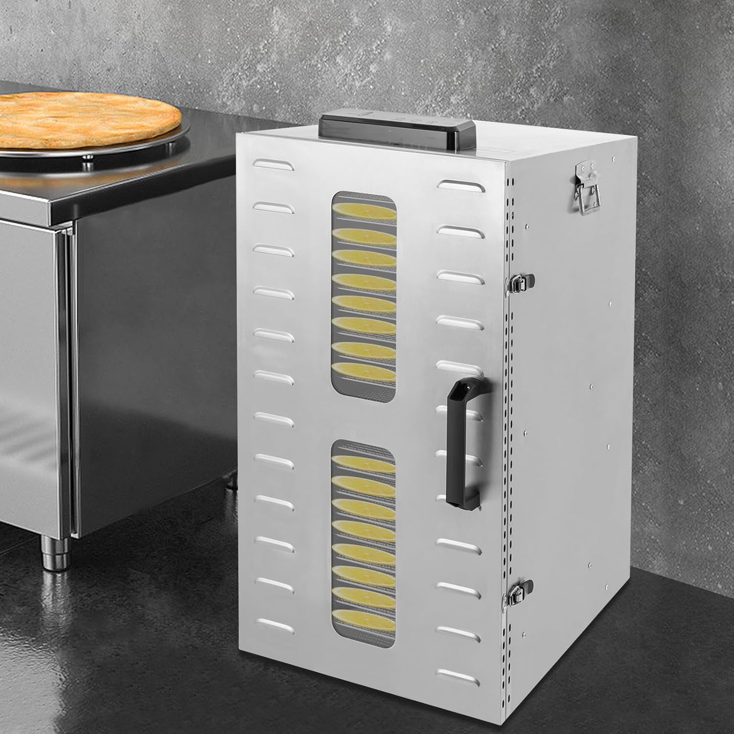 Commercial Food Dryer Machine,22 Trays Meat Dehydrator,110 lbs Capacity Fruit Dehydrator Machine with Timer & Temperature Control for Restaurant,Snack Shop (22 Trays)