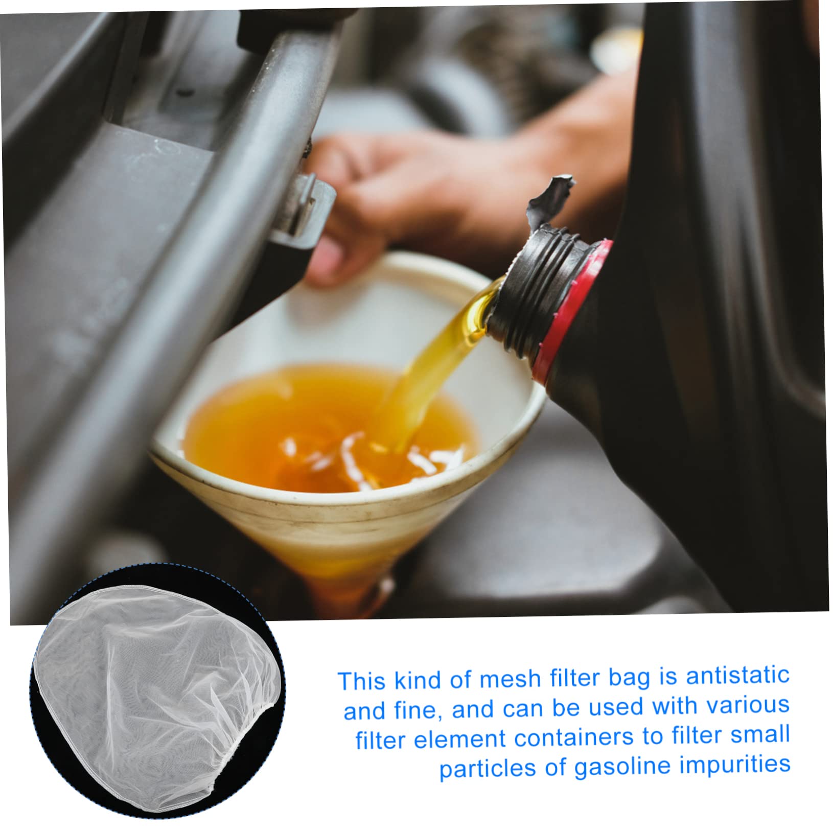 Operitacx Polyester Mesh Filters Bag 5pcs Paint Strainer Bags Anti-static Easy to Use Practical for Home