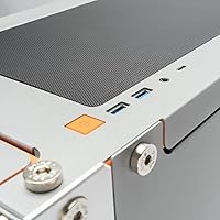 Vista 8 de InWin Dubili - Chasis para juegos de torre completa (serie iBuildiShare) con ventilador ARGB preinstalado x 4 (gris titanio)