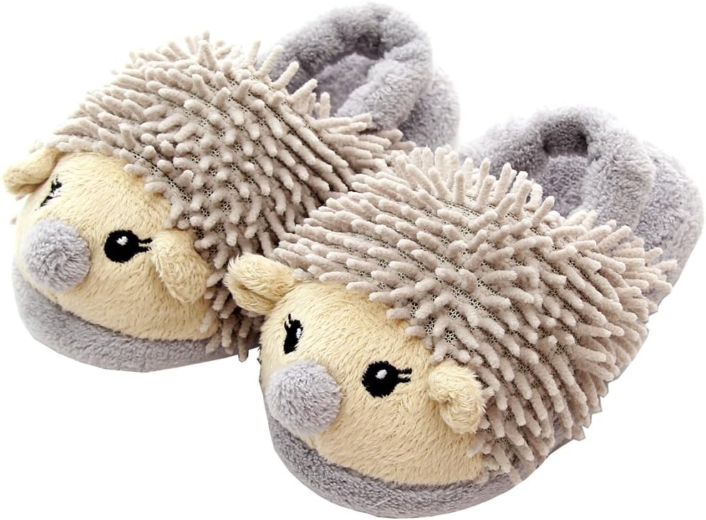Toddler Kids Boys Girls Non Slip Slippers Cartoon Soft Plush House Shoes