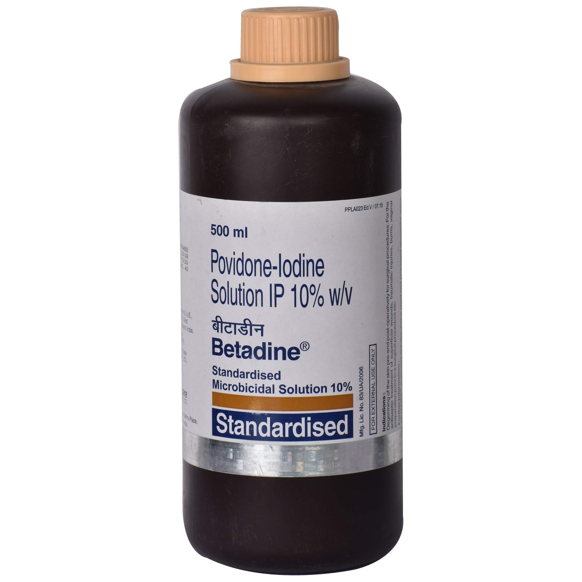 Betadine 10% w/v - Bottle of 500 ml Standardised Microbial Solution (B0861ZCBF4) Amazon Price History, Amazon Price Tracker