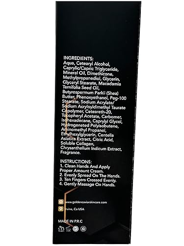 Miniatura 3 de Cuidado de la piel Golden Caviar: Crema Regordeta de Manos - Crema hidratante Vein Away | Disminuye la apariencia de las venas | Apariencia juvenil