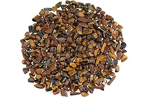 Vibrant Tiger's Eye Tumbled Chips - Enhancing Ambiance with Natural Stones
