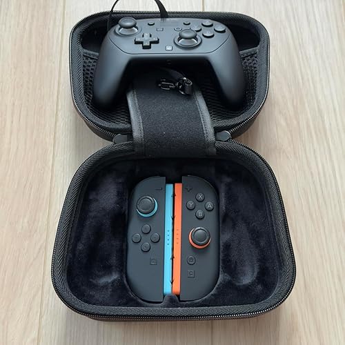 Nintendo Switch ジョイコン4つ プロコン2つ 収納ケース付き Amazon.co.jp: 【2026年 プロコン＆ジョイコン同時収納の2in1設計