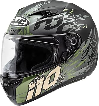 HJC i10 PLUS Pitfall Natural Motorcycle Helmet, DOT Approved MC4SF, -Large