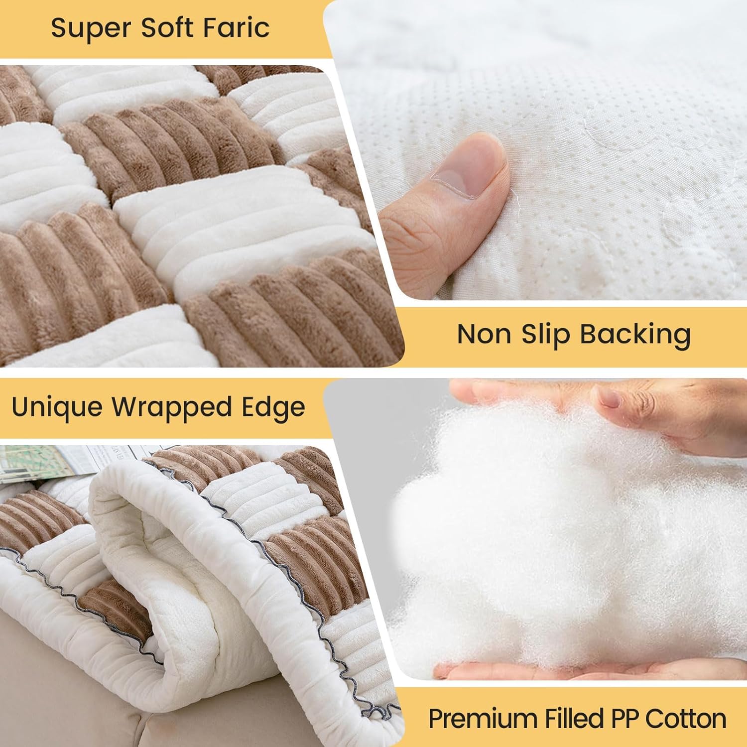 LiveGo Couch Cover for Dogs Washable, Sofa Cover Protector, Couch Covers for 3 Cushion Couch Sofa Pet Friendly, Soft, Non Slip