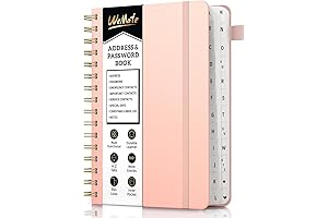 WEMATE Spiral Address Book: Organize Contacts Easily