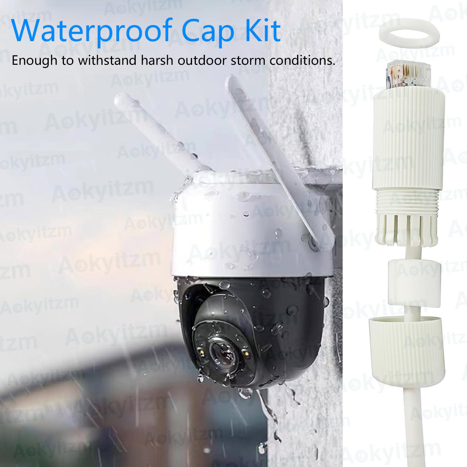 POE Combiner Splitter Adapter Kit,Outdoor Waterproof Power Over Ethernet Cable 3-Way RJ45 Network Camera Converter Kit for POE Switches Synthesized Splits,IP Camera,Internet Phone(2-Sets)