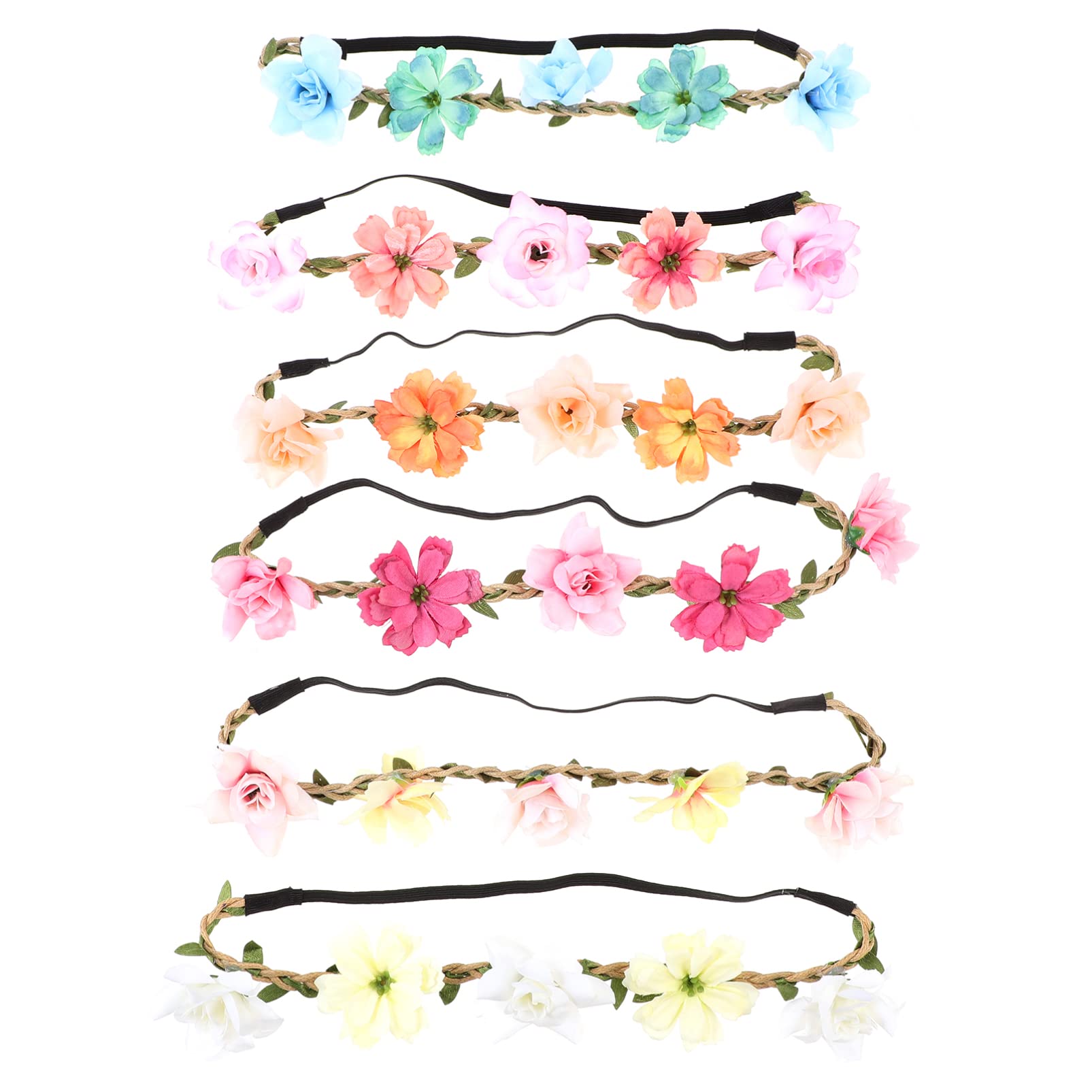 LALAFINA Sets Elegantes Blumenstirnband Realistische Blumenkrone Für Frauen Für Hochzeiten Fotografie Cosplay Halloween Pcs