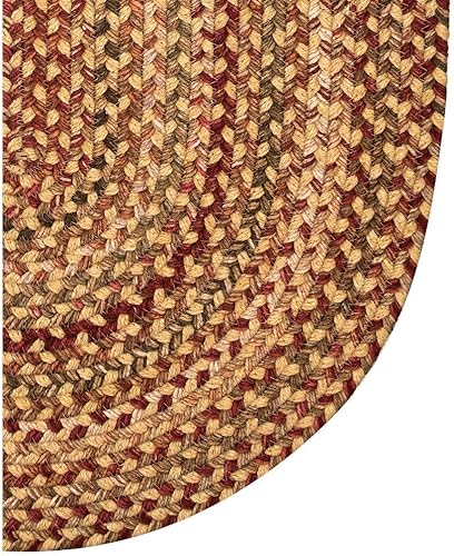 Miniatura 4 de Capel Rugs Manchester - Alfombra trenzada ovalada, 2 x 3 pulgadas, tonos dorados