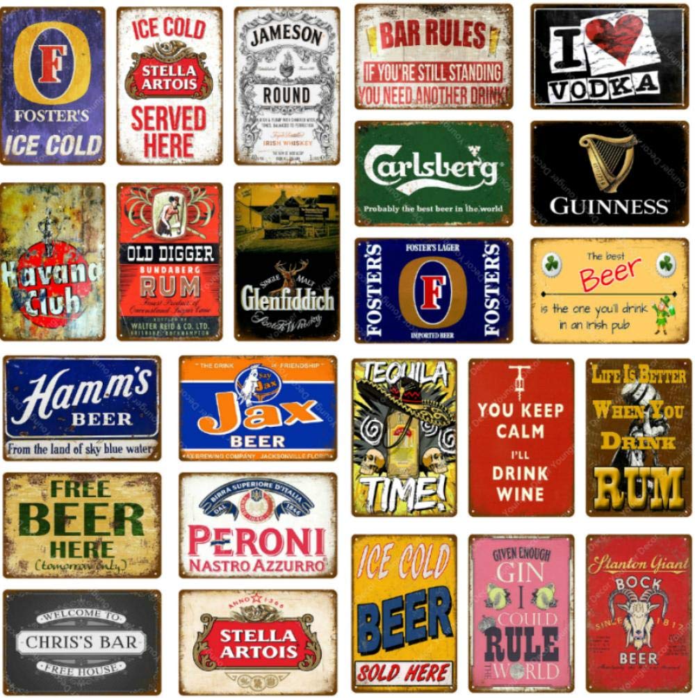 Plaque Métal Vintage « Mon Médecin Dit Que J'ai Besoin De Lunettes » - 15x30 Cm, Décoration Pub, Bar, Café - 10