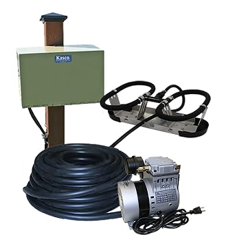 Kasco Robust-Aire Diffused Aeration System Post Mount 1 Diffuser, 1/4HP, 120V Pond Aeration - RA1-PM