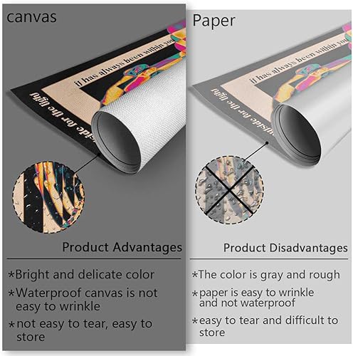 Miniatura 4 de Pósteres psicodélicos hippies retro extraños con degradado aura, arte de pared para dejar de buscar en el exterior para la luz, impresiones