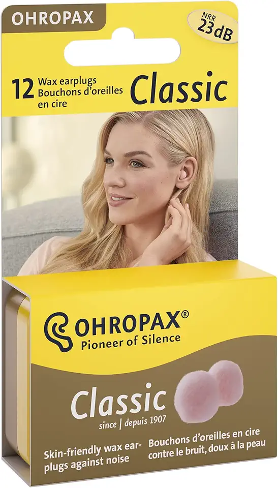 Protetor Auricular Cera Ohropax Classic 22dB - 6 Pares