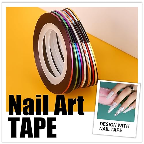 Miniatura 7 de Teenitor Pinceles de arte de uñas, herramientas de arte de uñas, pinceles de uñas para kit de arte de uñas, herramientas de diseño de uñas, pinceles