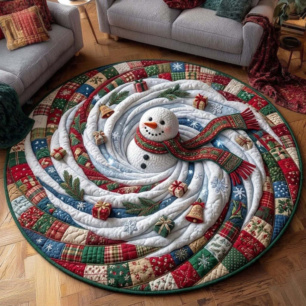 3D Optical Illusion Christmas Rugs Wear-Resistant Santa Claus Non-slip Mats，D-31 in